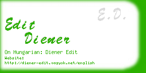 edit diener business card